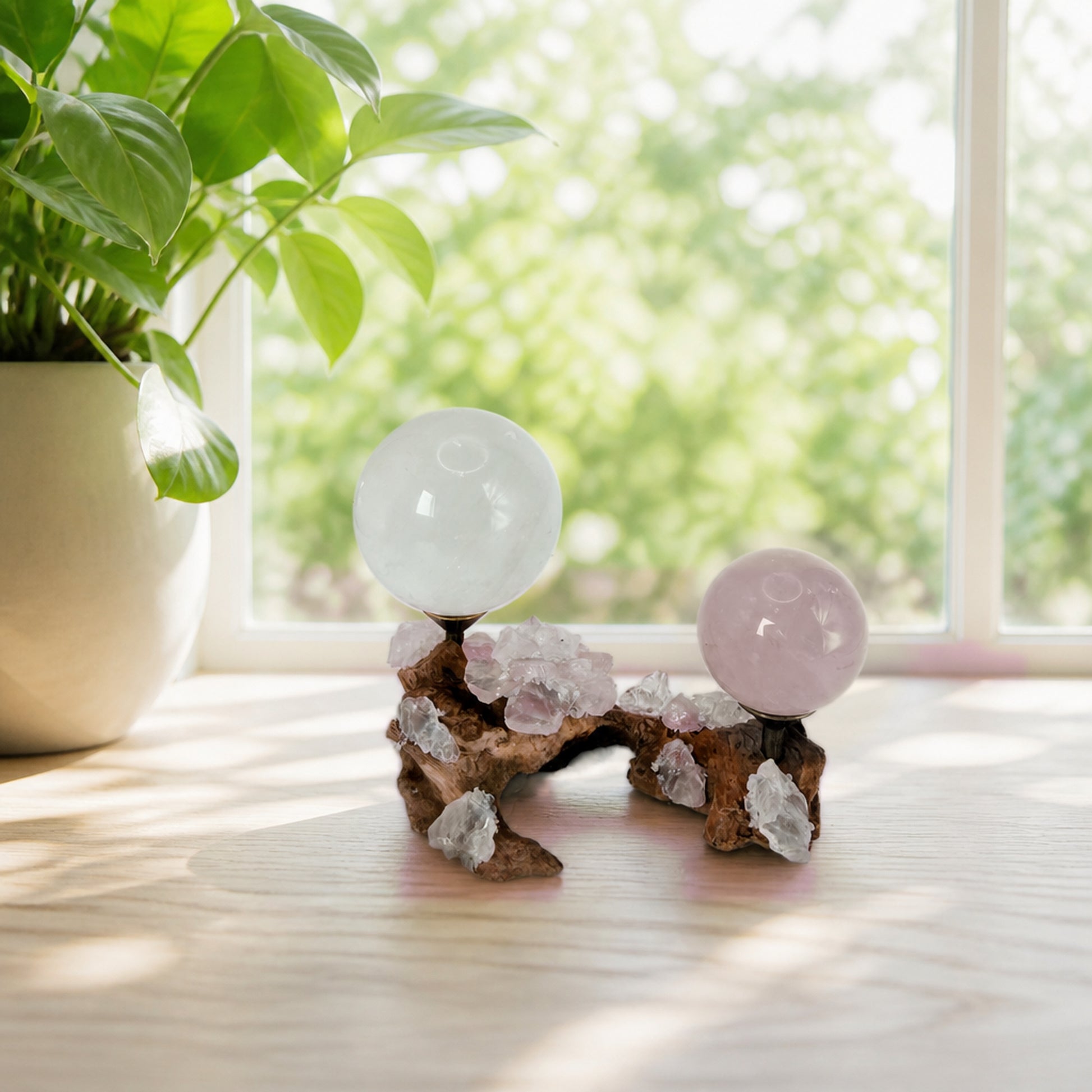 Crystal sphere gift set