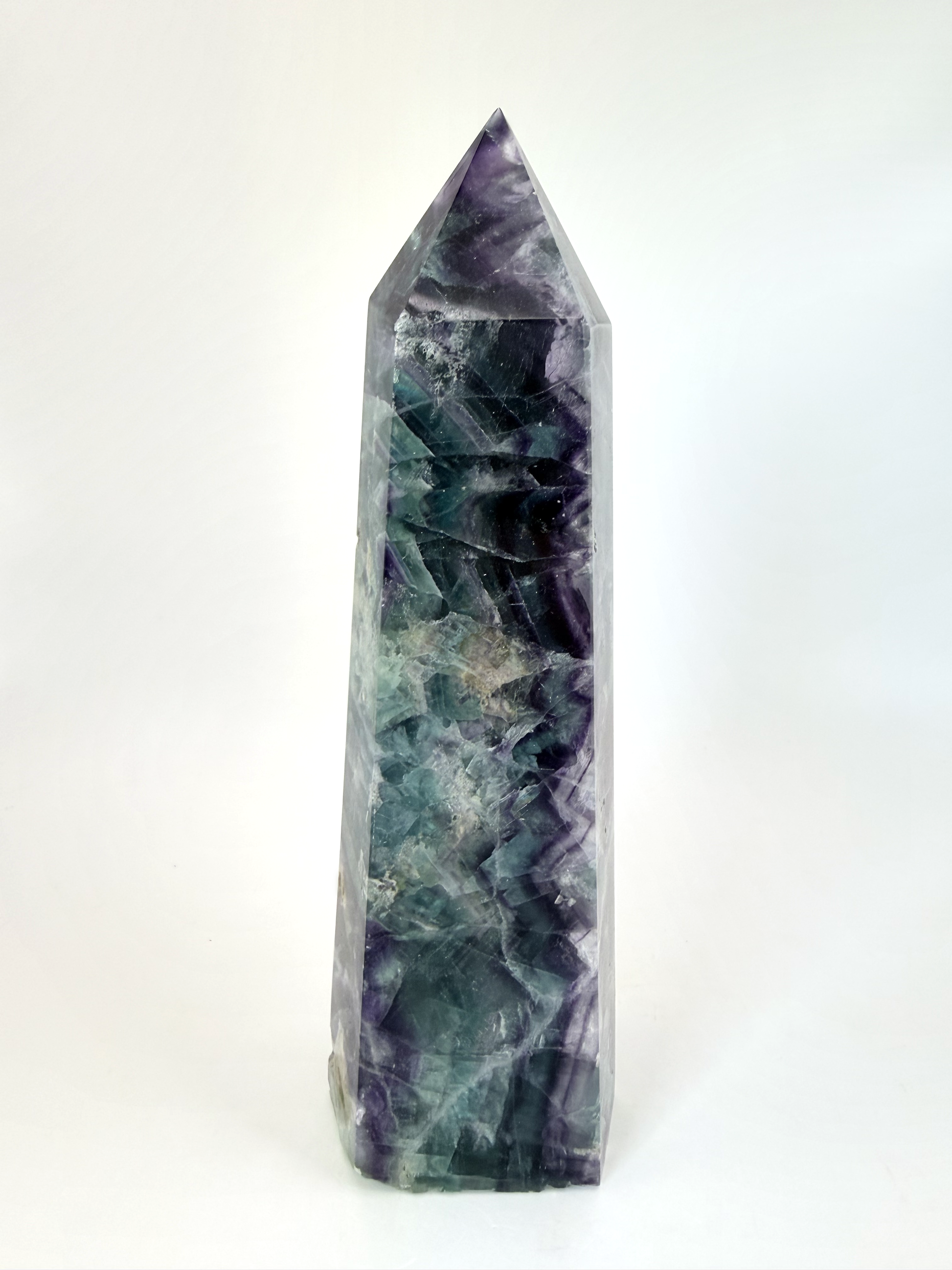 Front face of the rainbow fluorite tower