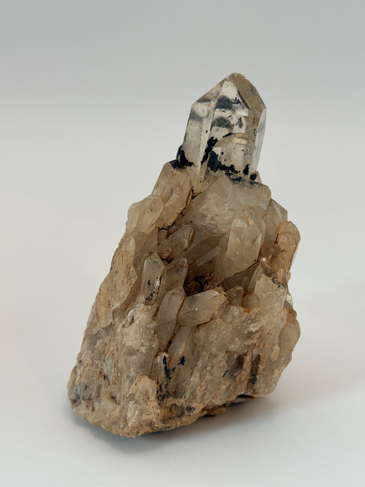 Kundalini citrine cluster, front
