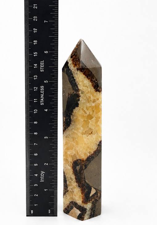 Septarian Dragon Stone Tower, height measurement 6.5 inches