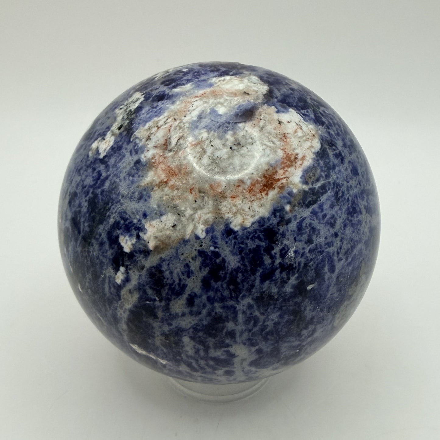 Sunset Sodalite sphere front view