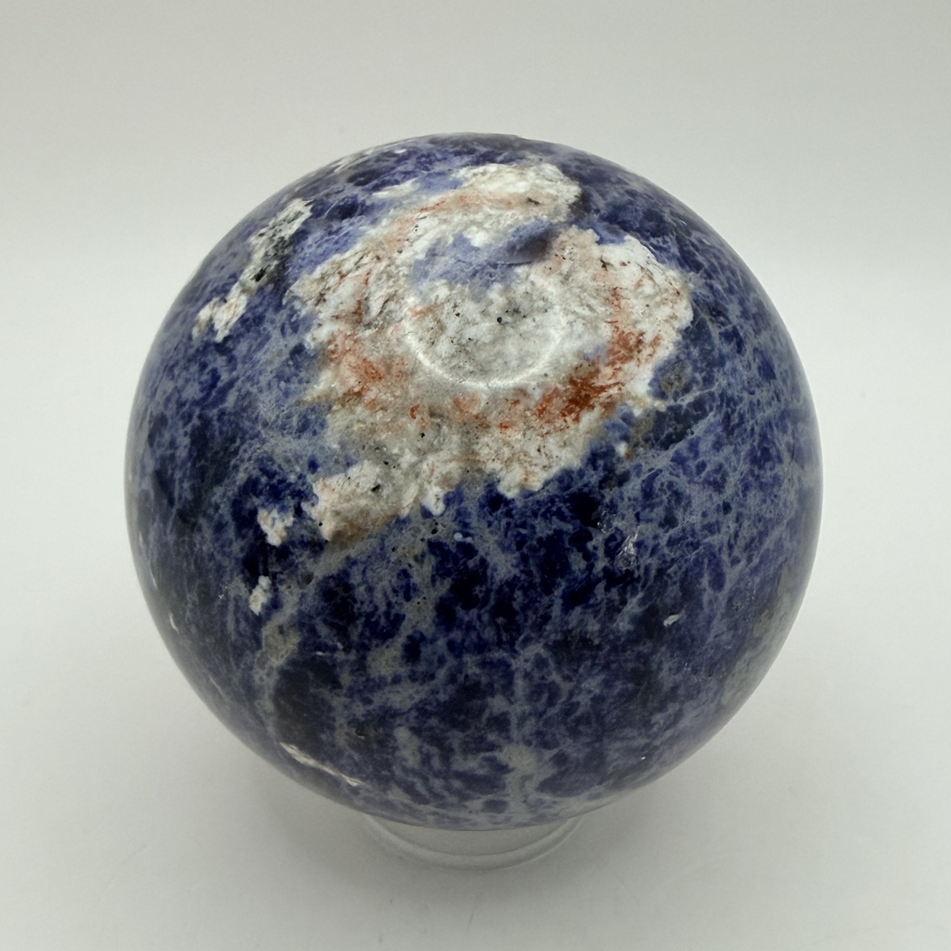 Sunset Sodalite sphere front view