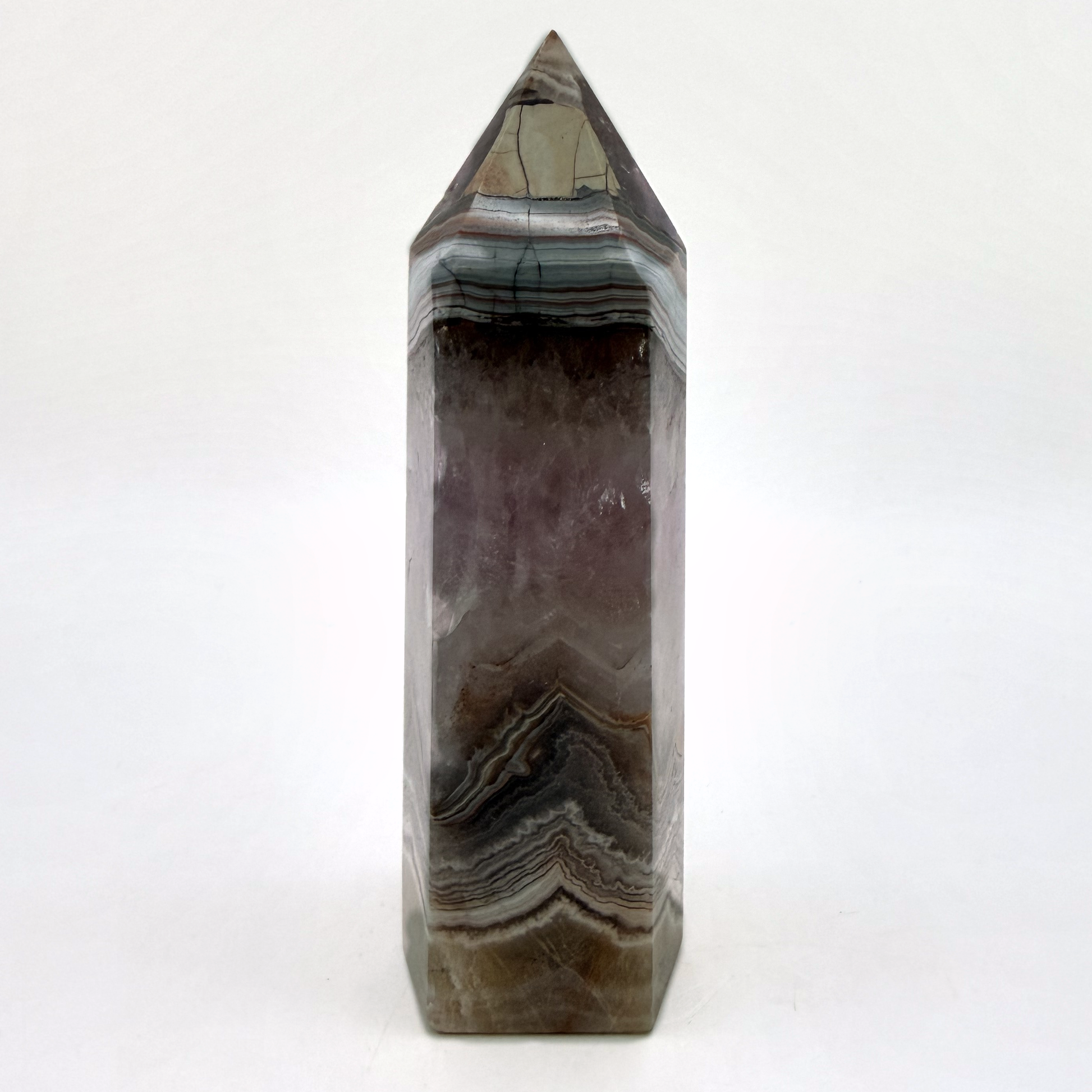 Back face showing the banded agate