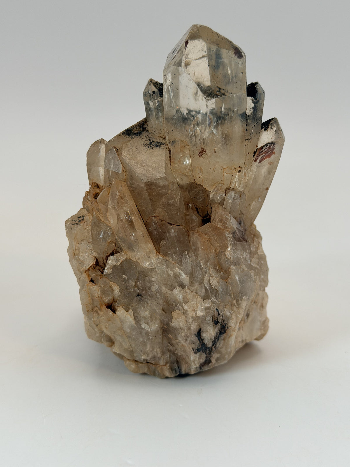 Kundalini citrine cluster, side