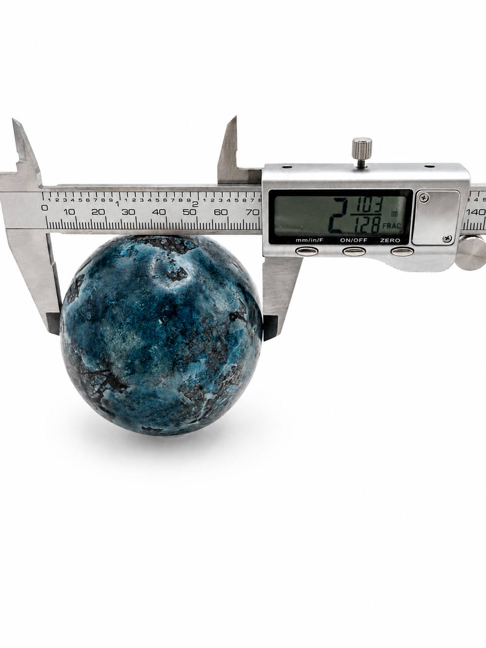 Blue Apatite Sphere