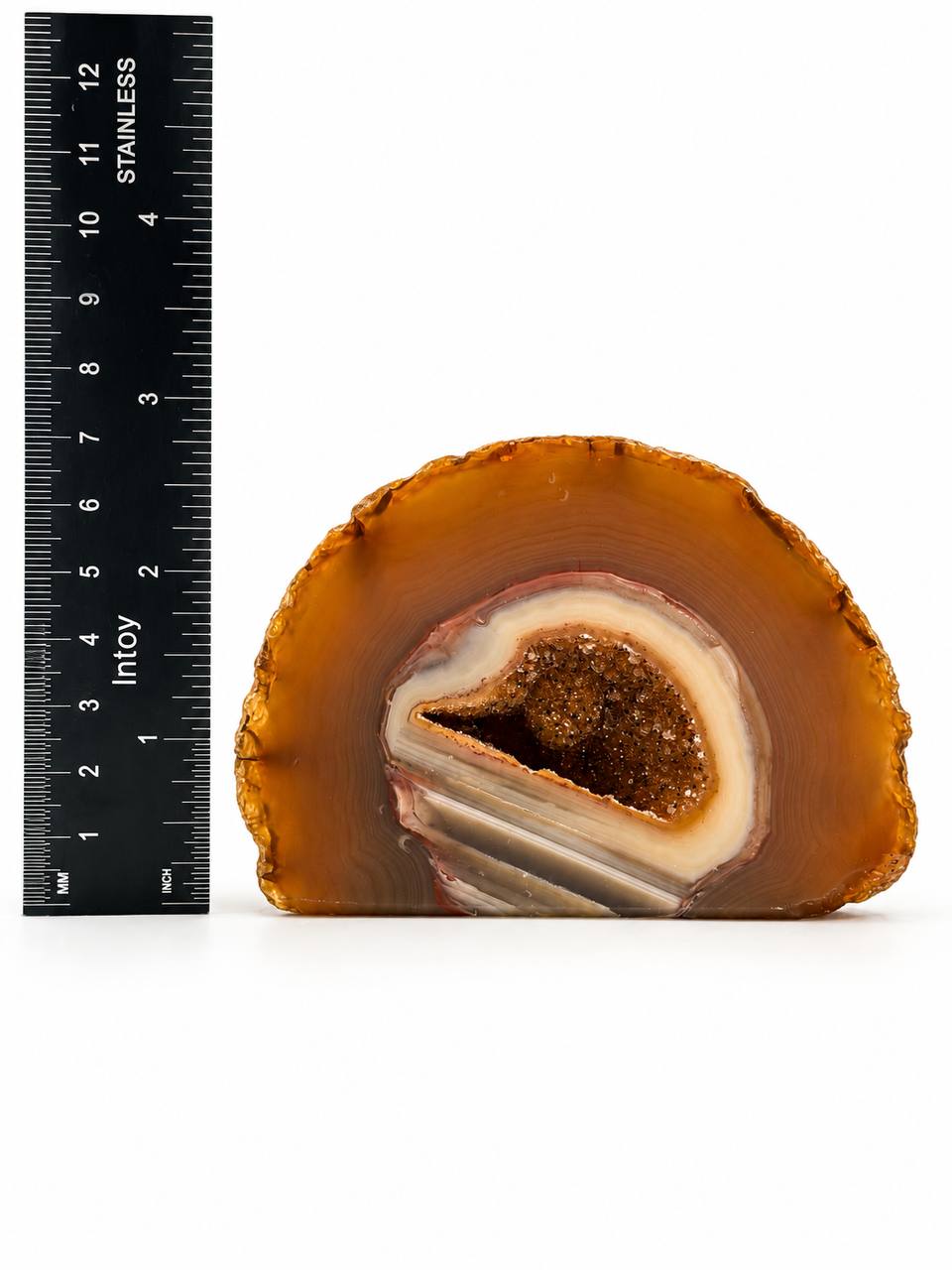 Agate Geode with Druzy Quartz