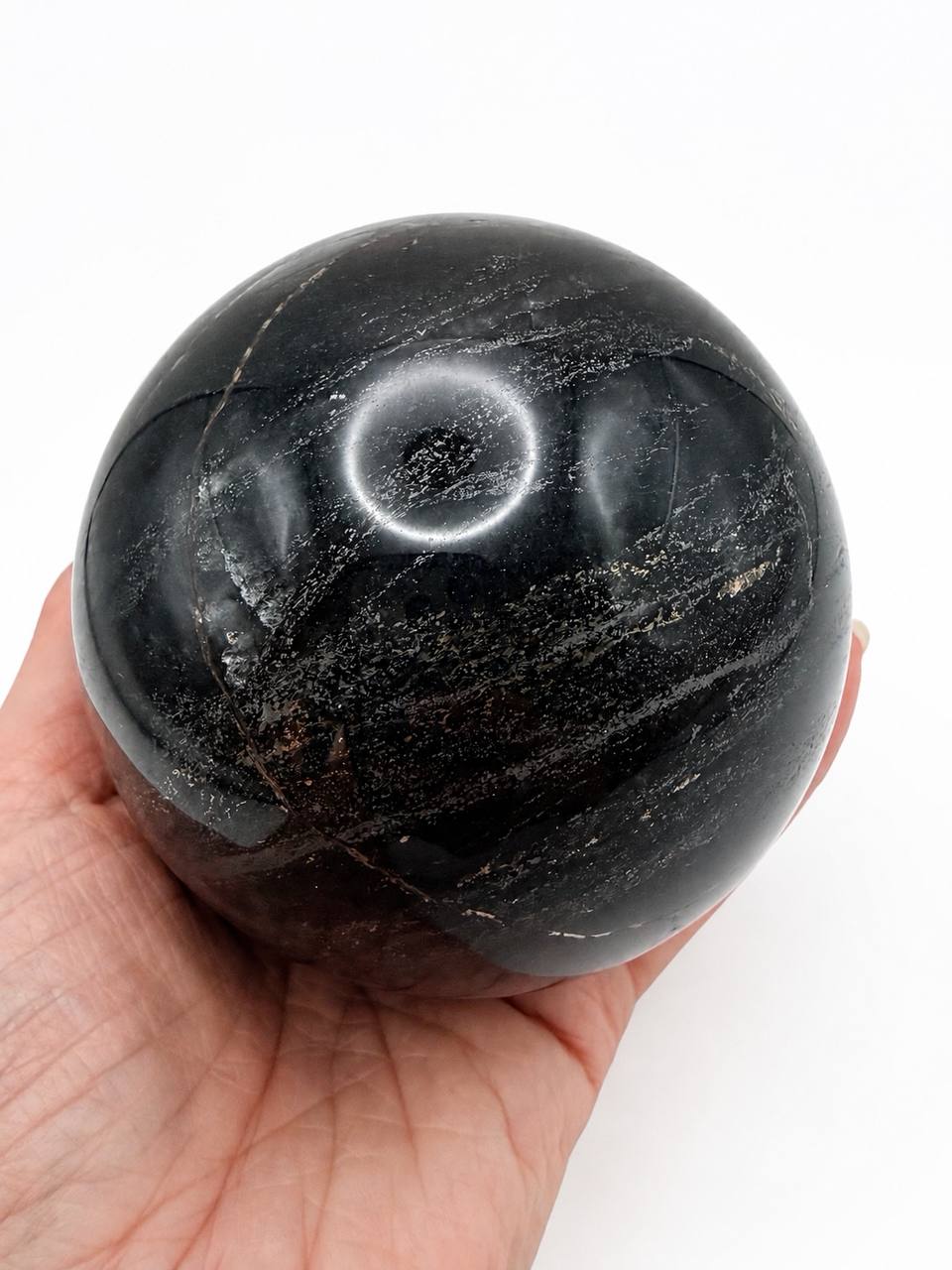 Silver Sheen Obsidian Sphere