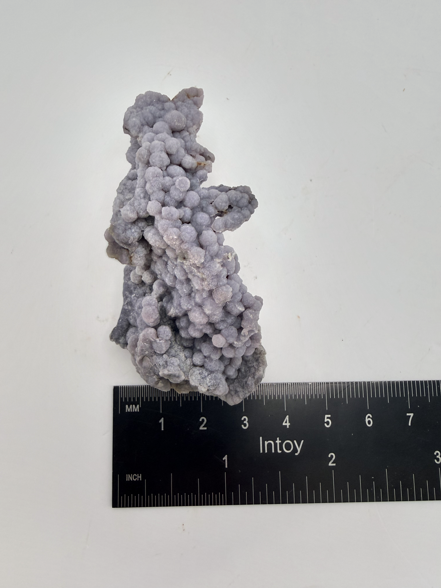 Grape Agate Cluster, Sparkling Botryoidal Lavender Chalcedony, Natural Purple Druzy Mineral Specimen