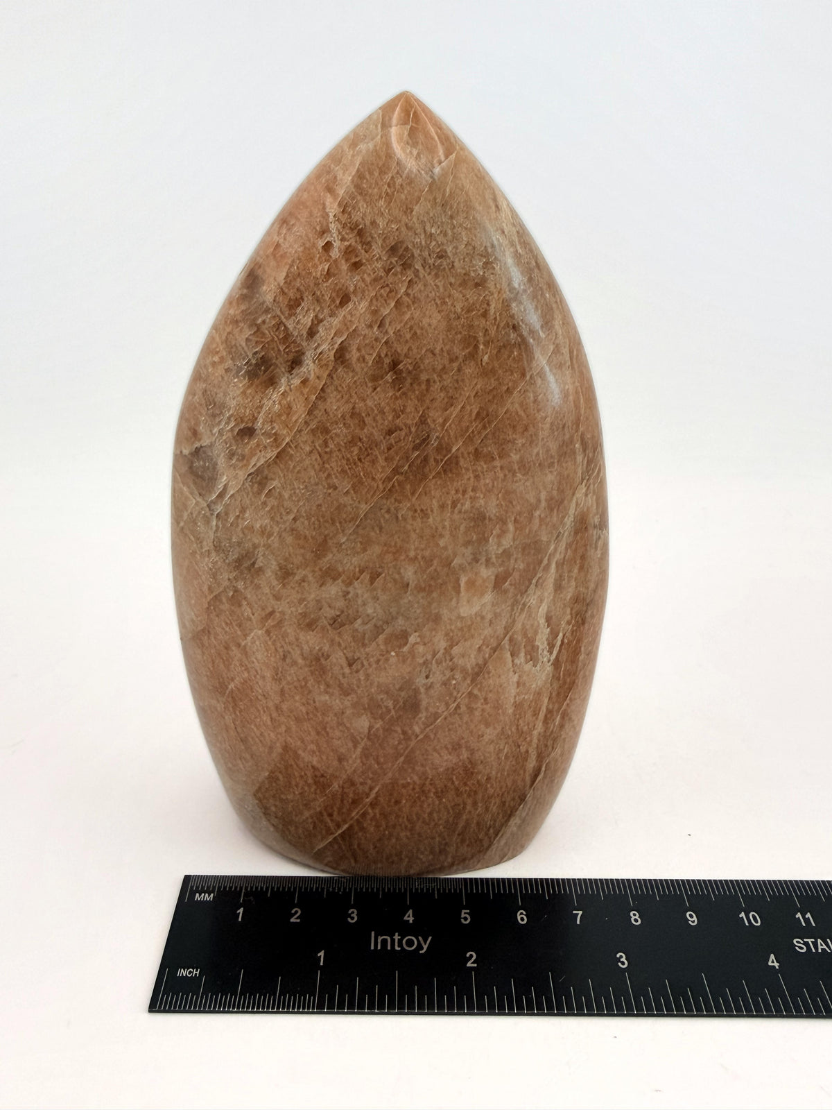 Peach moonstone flame freeform