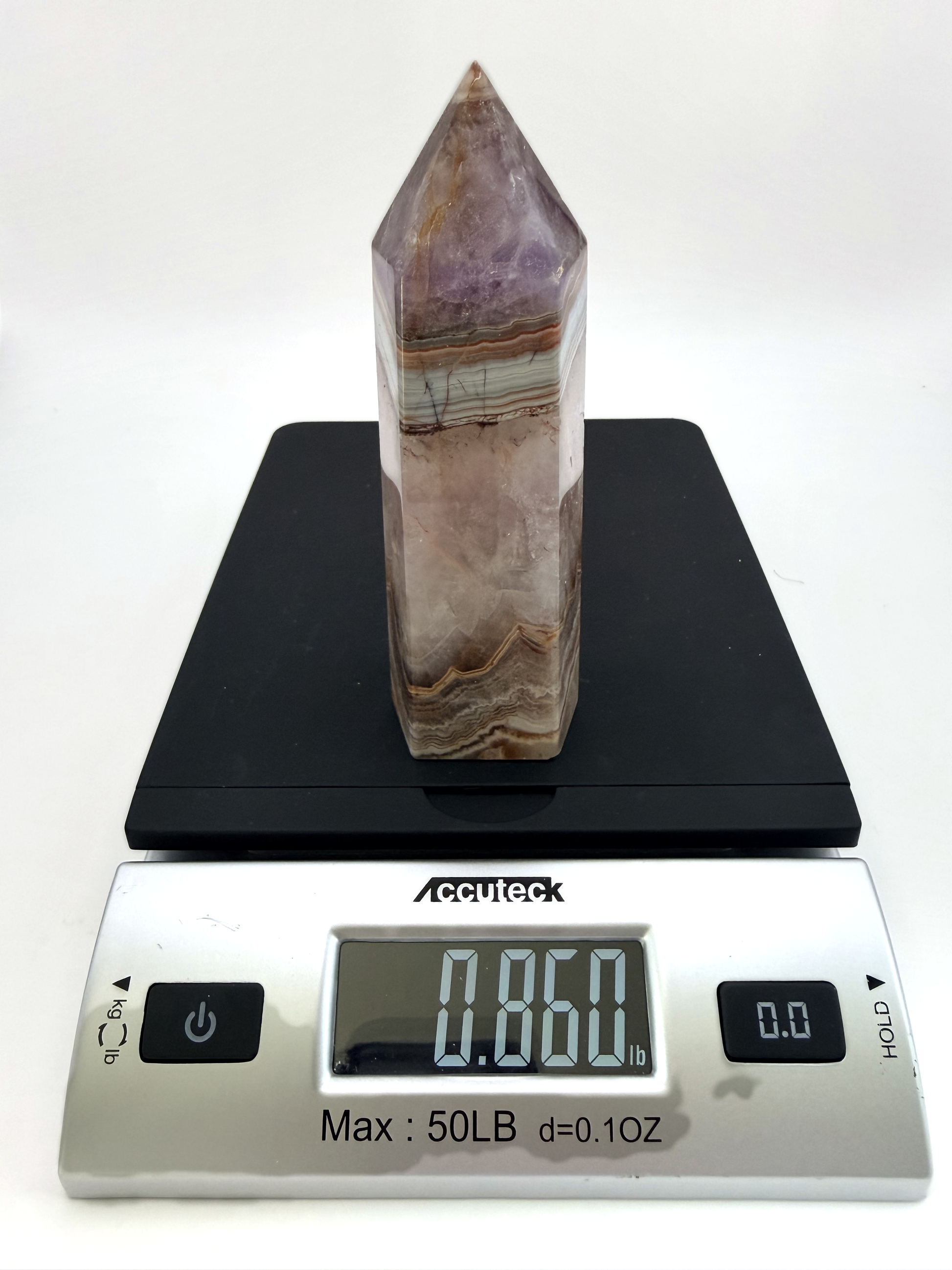 Tower on a scale showing weight
