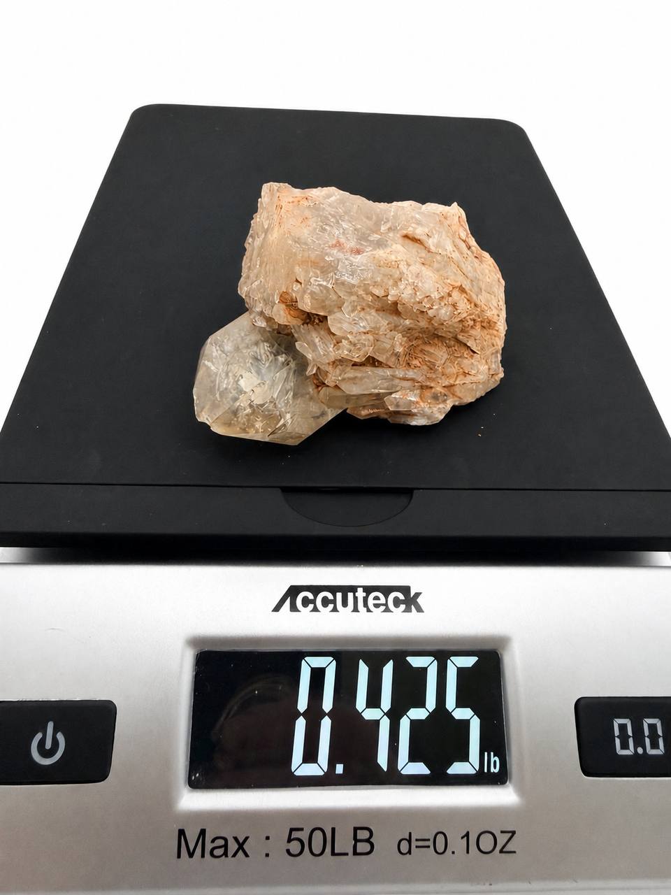Congo Citrine Crystal Point with Red Clay Matrix