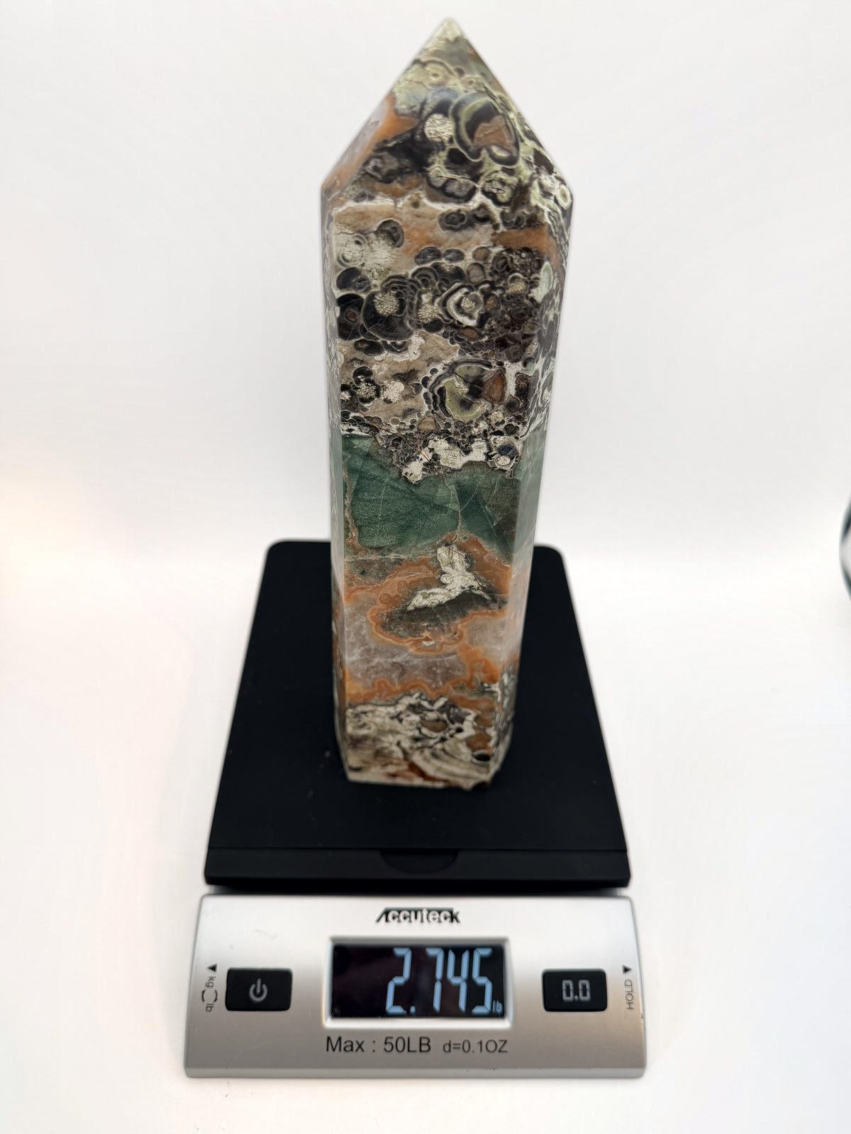 Ocean jasper tower with green band