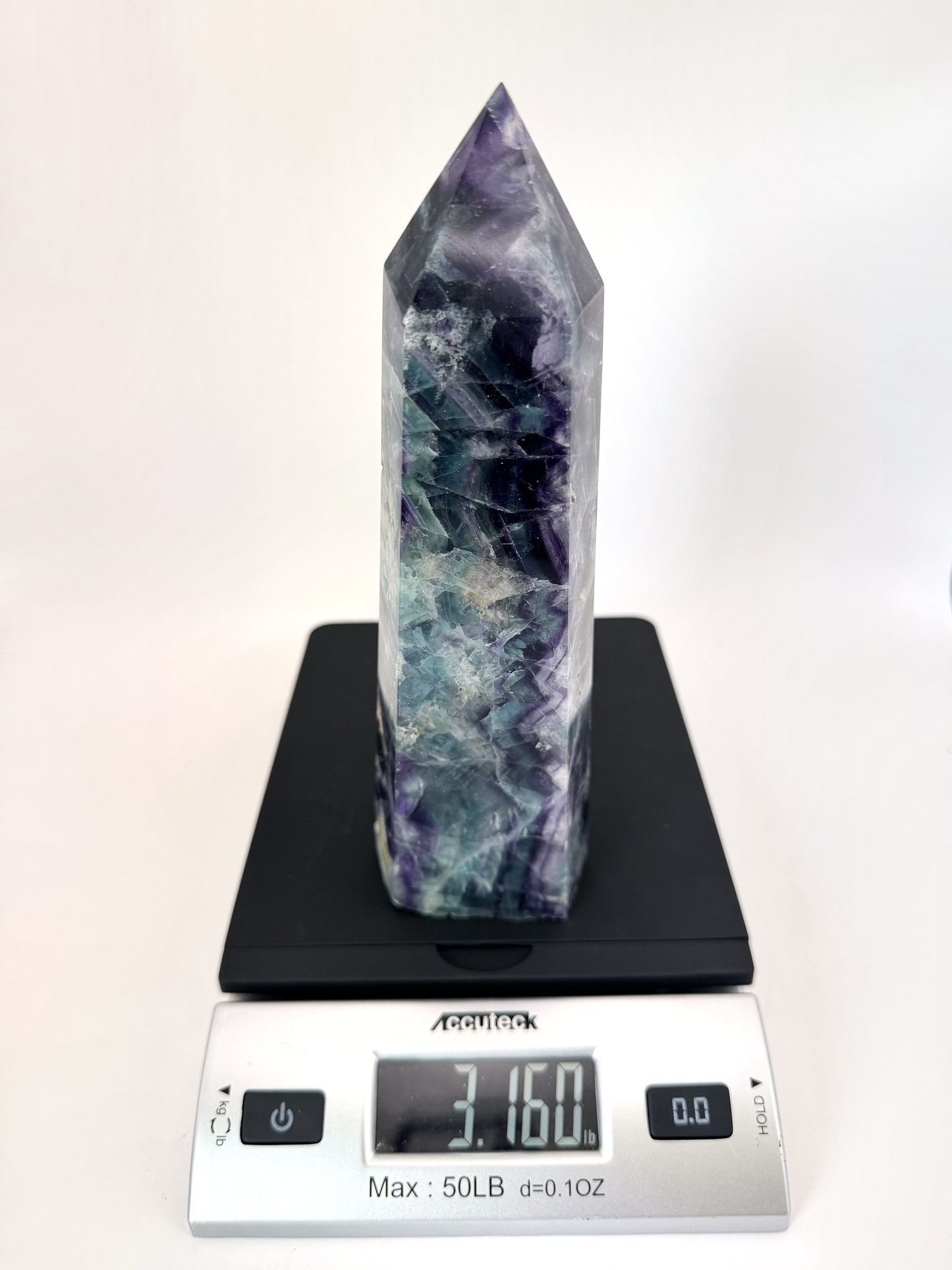 Tower on a scale showing weight