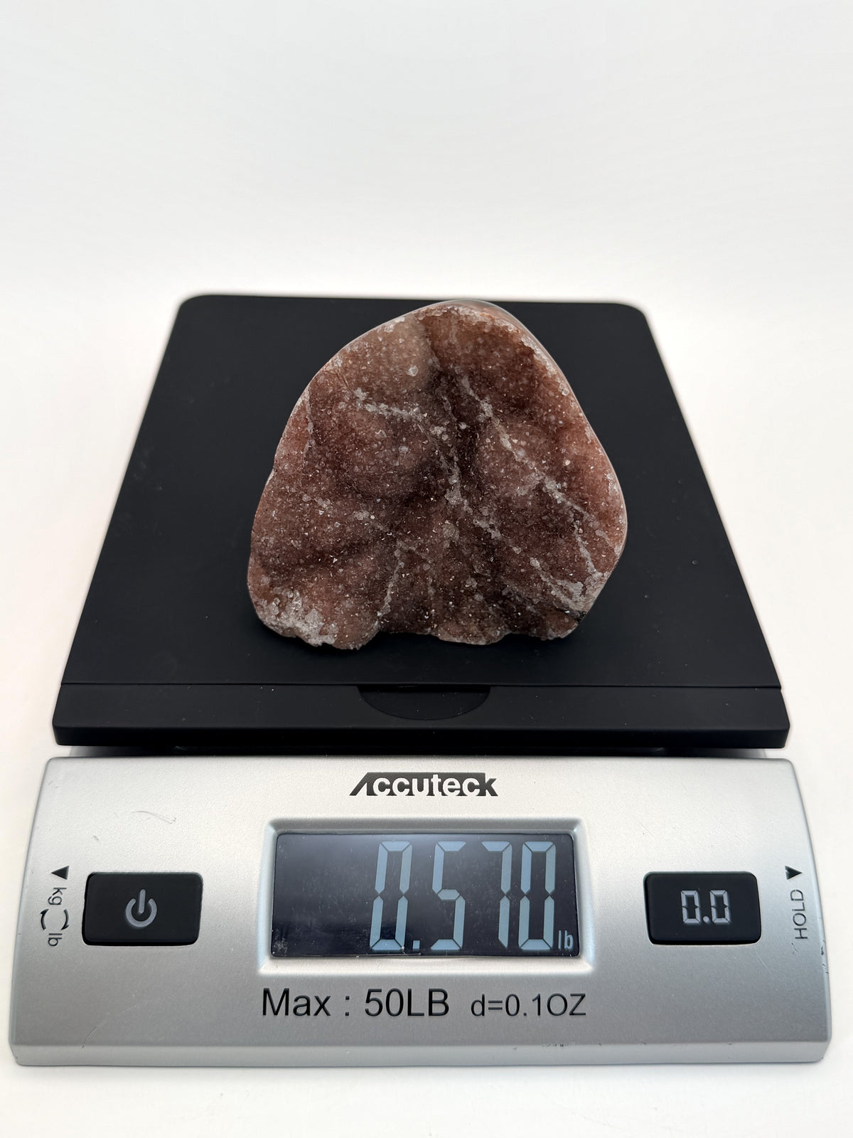 Pink amethyst druzy plate