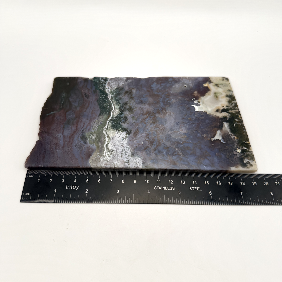 Slab beside a ruler showing 7.5 inches wide