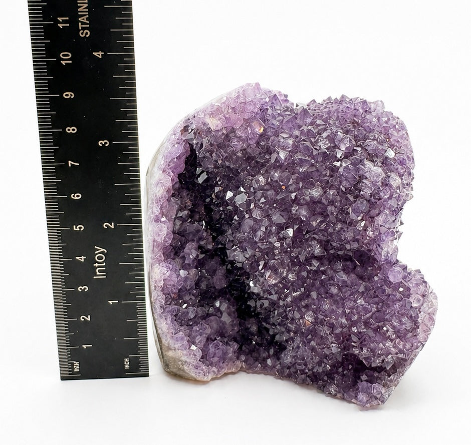 Amethyst Geode Cluster — Double Cave, Double-Sided Crystal Coverage