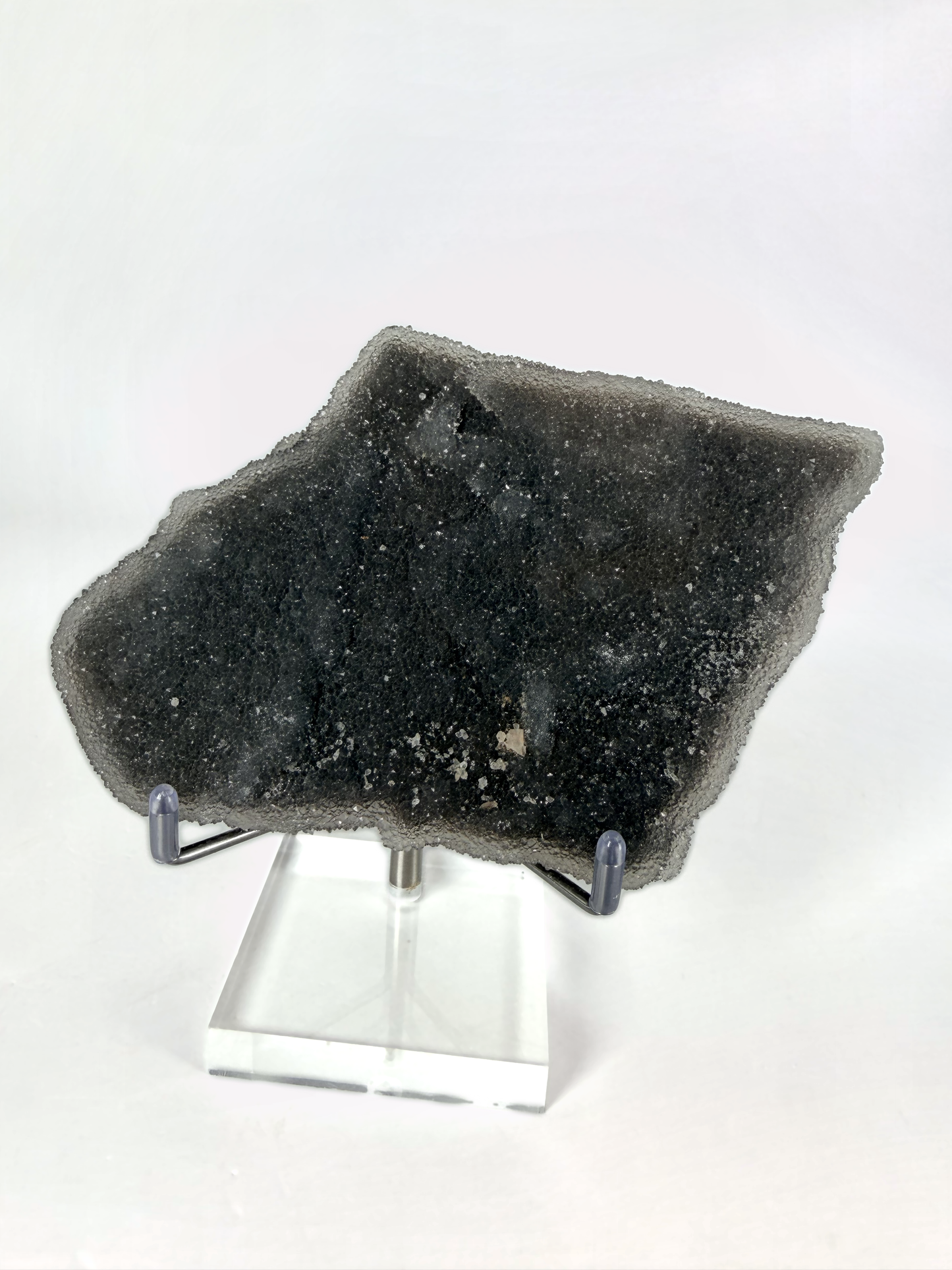 Amethyst druzy plate, second crystal face