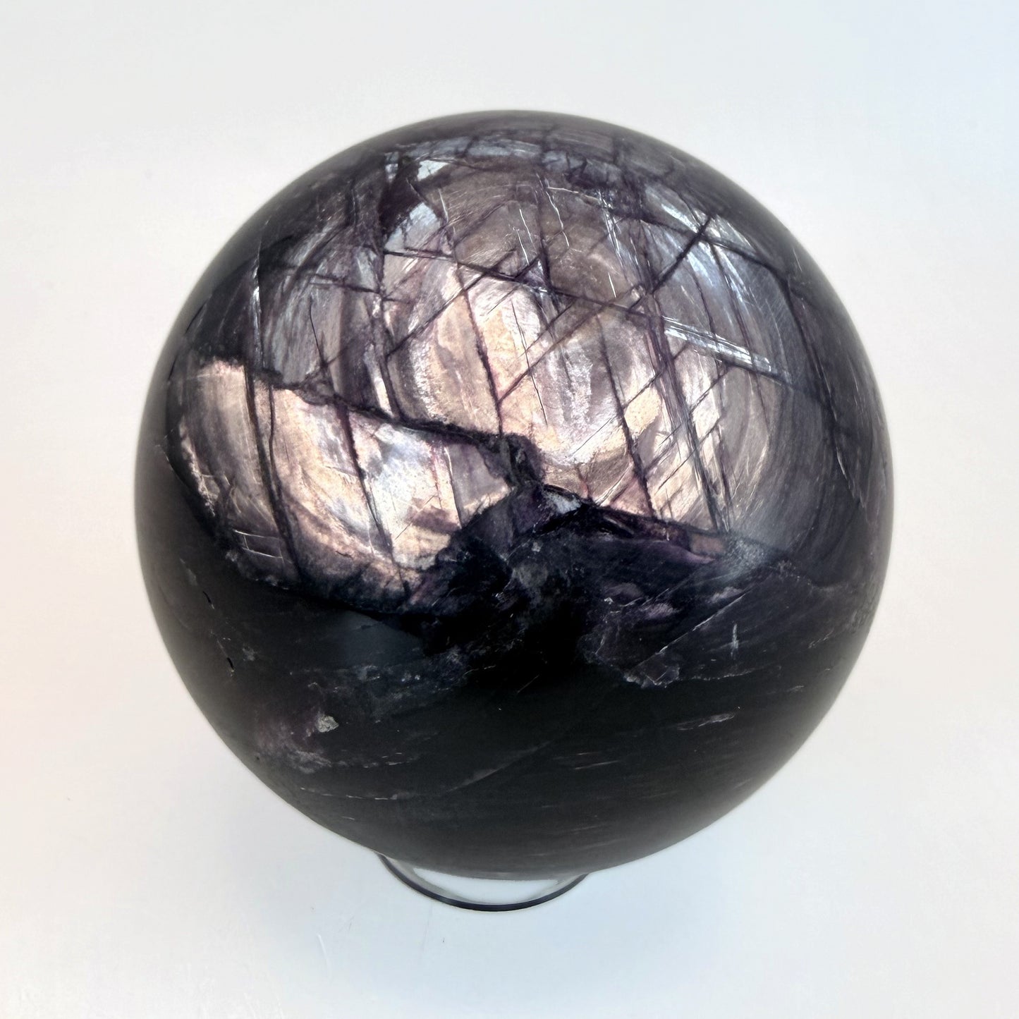 Purple lepidolite sphere