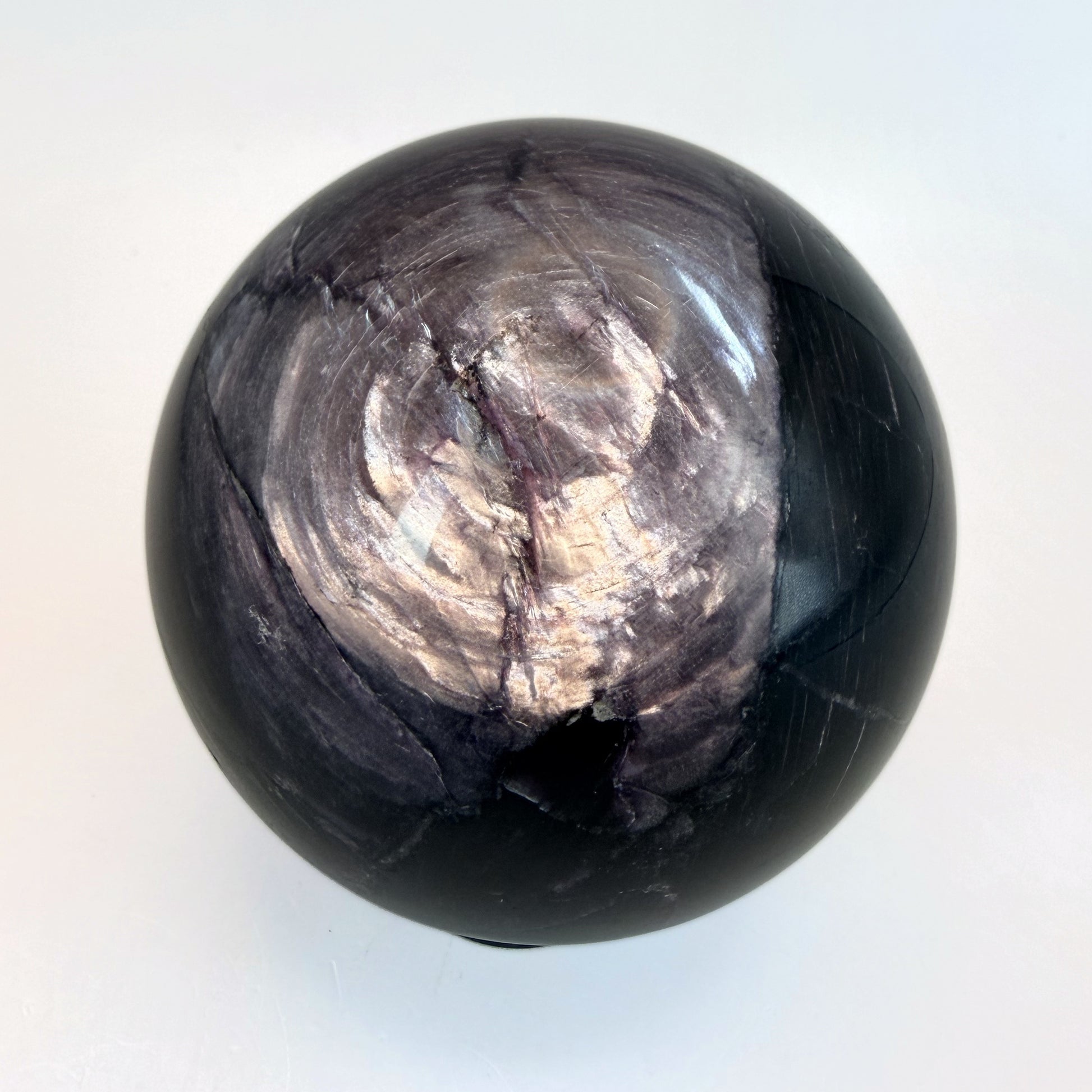 Purple lepidolite sphere