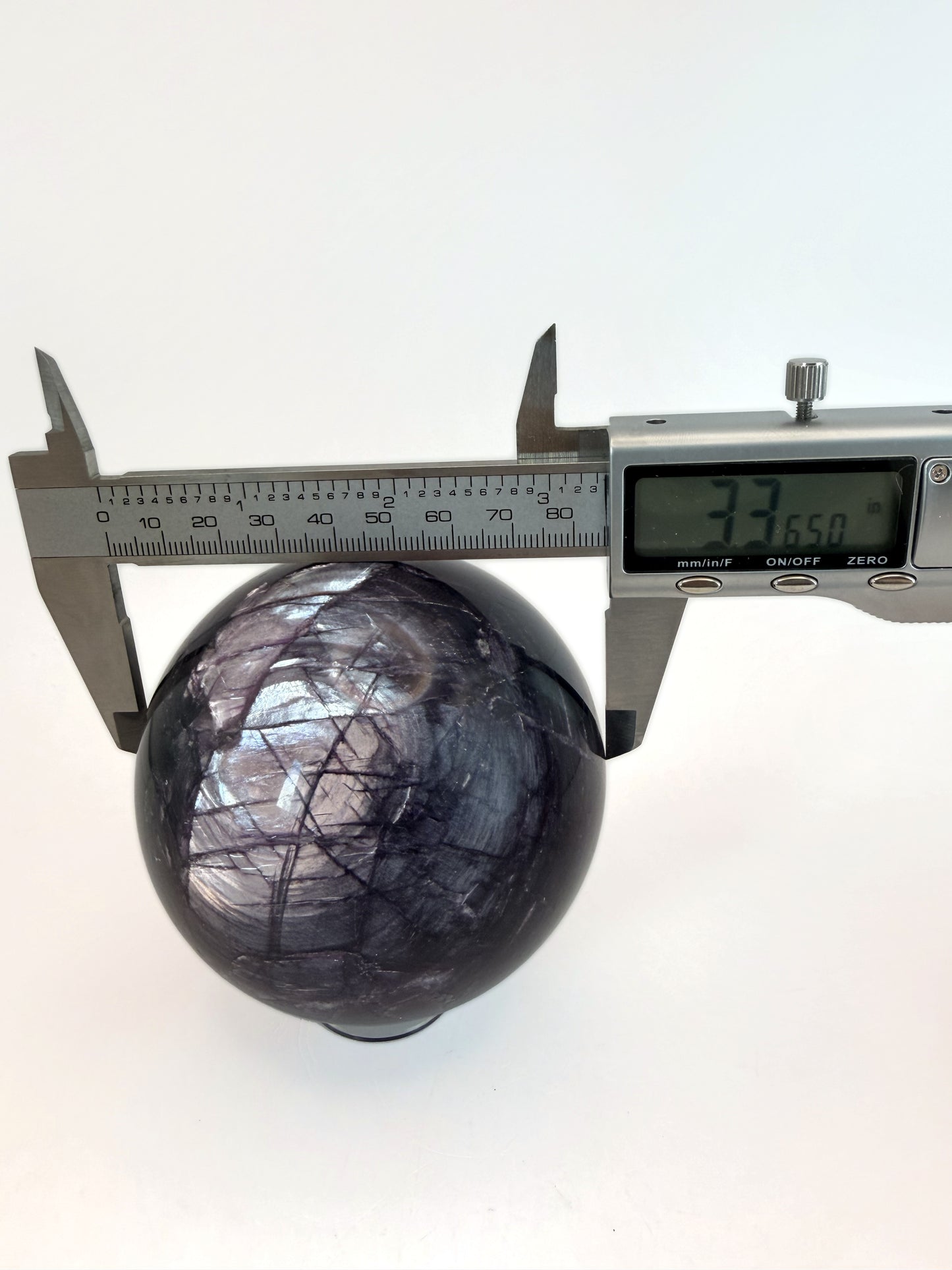 Purple lepidolite sphere