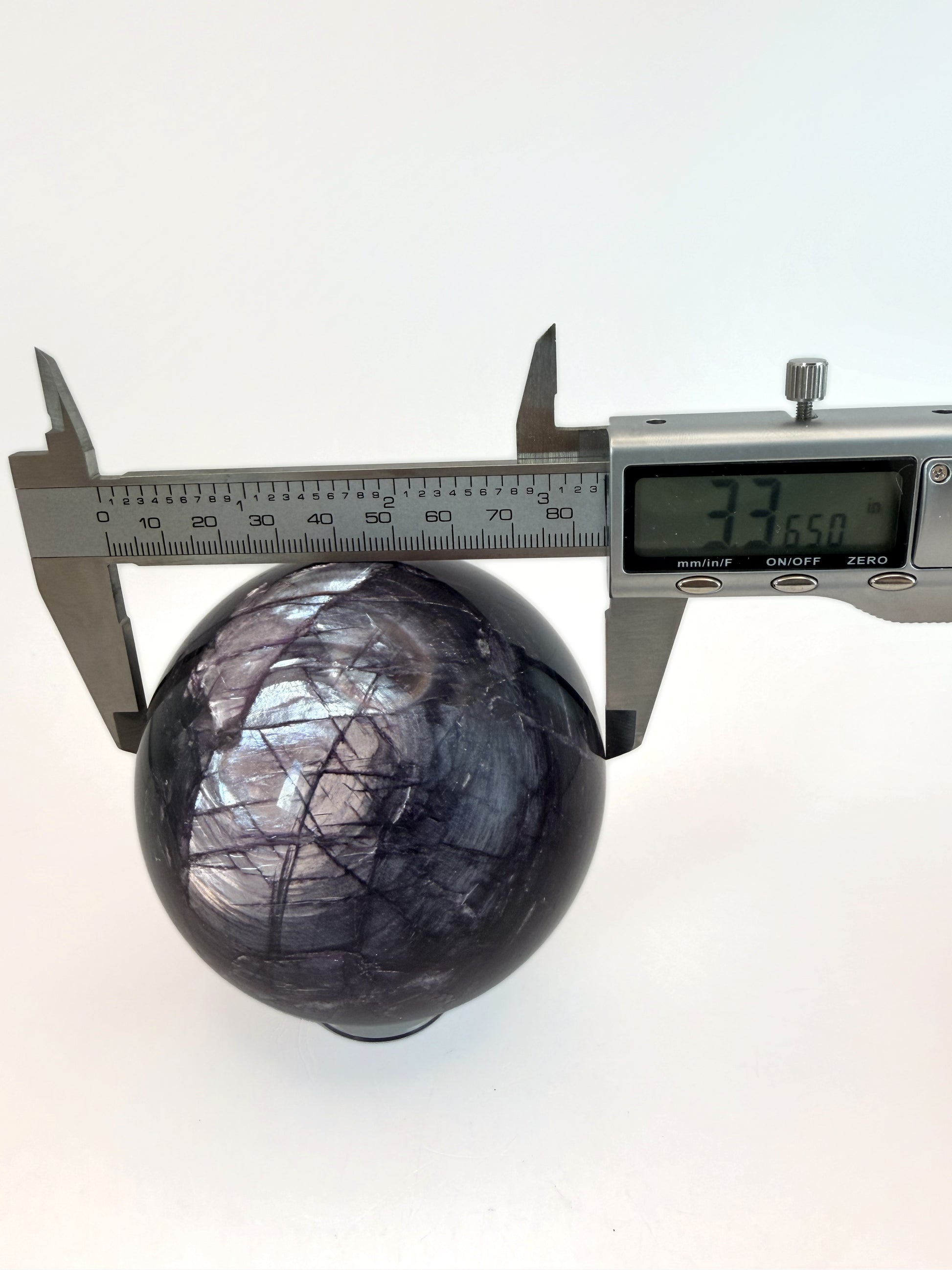 Purple lepidolite sphere