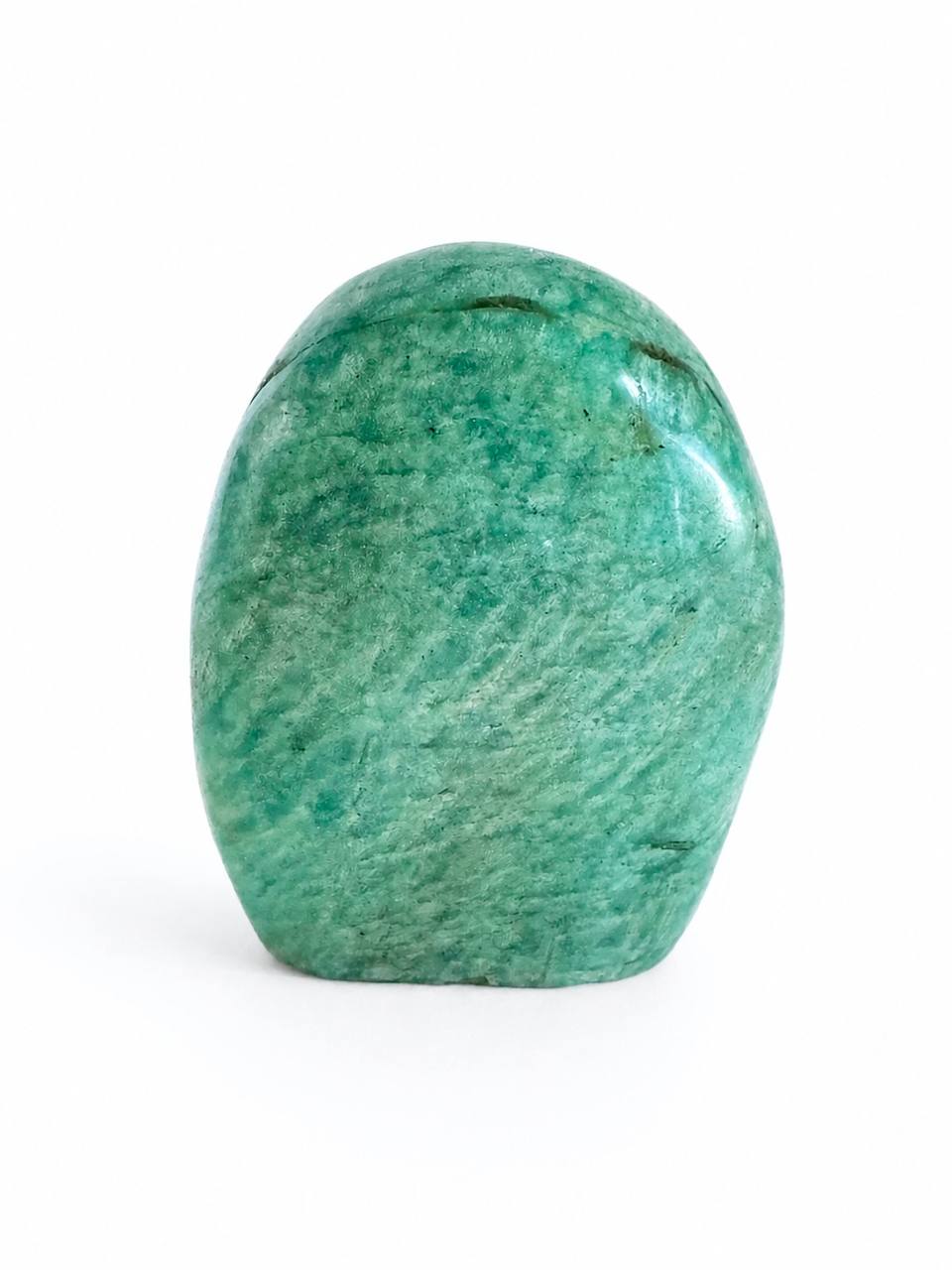 Amazonite freeform front view white background