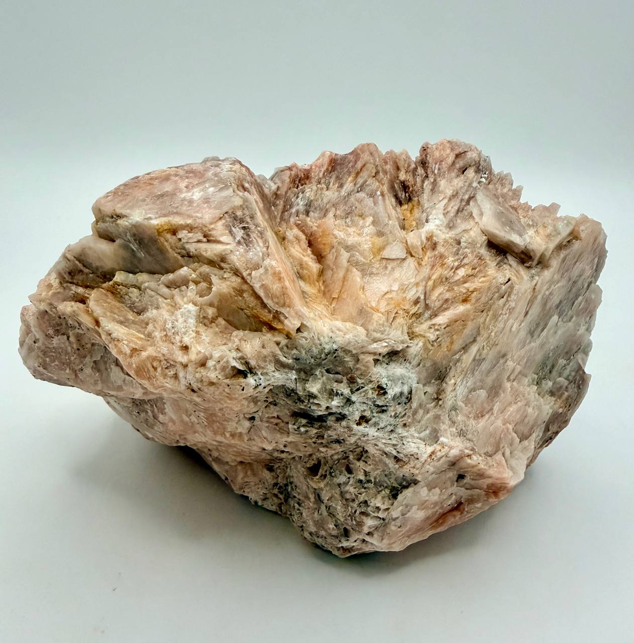 Raw Barite Specimen from Morocco, Natural Heavy Spar Crystal Cluster for Shelf and Collection