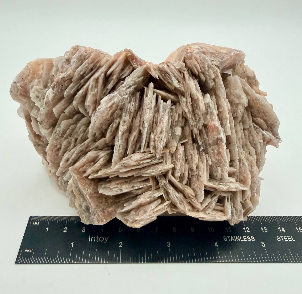 Raw Barite Specimen from Morocco, Natural Heavy Spar Crystal Cluster for Shelf and Collection