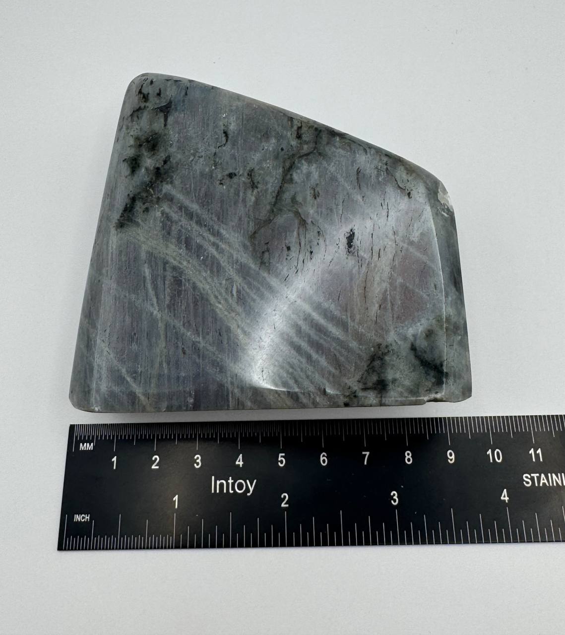 Purple Flash Labradorite - photo-05-ruler-length