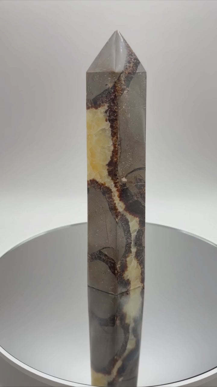 Septarian Dragon Stone Tower, 360 degree rotation video