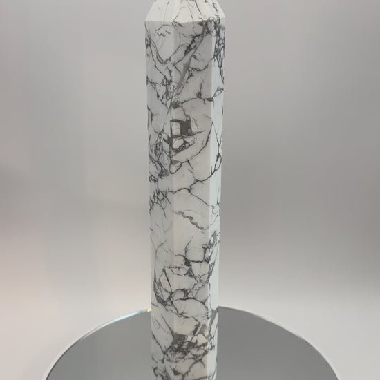 Howlite tower, video
