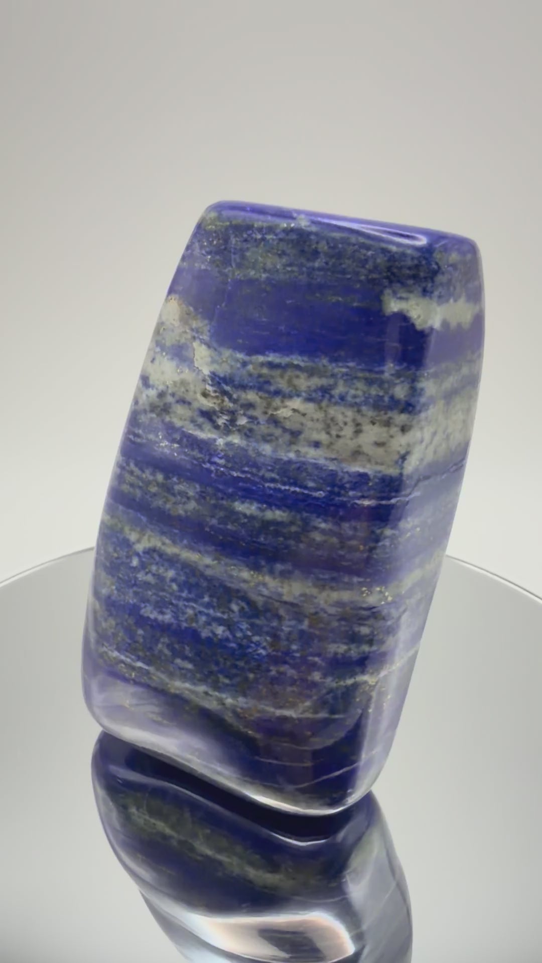 Lapis lazuli freeform, turning