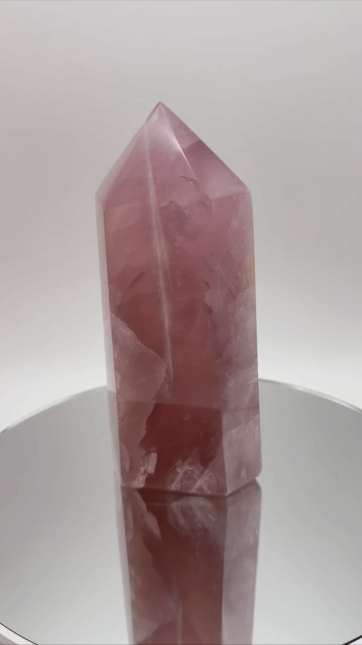 Rose Quartz Tower - video showing all angles and light play