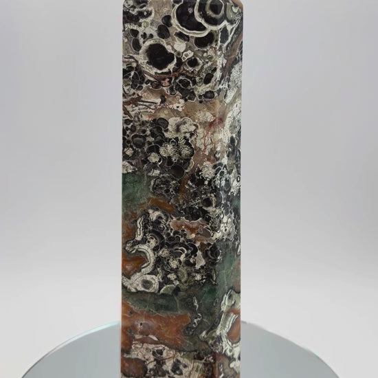 Ocean jasper tower with green band
