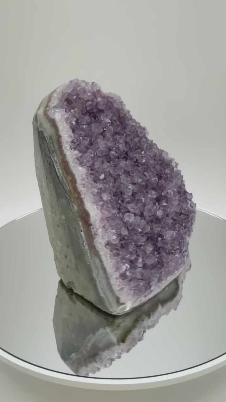 Lavender amethyst cluster video