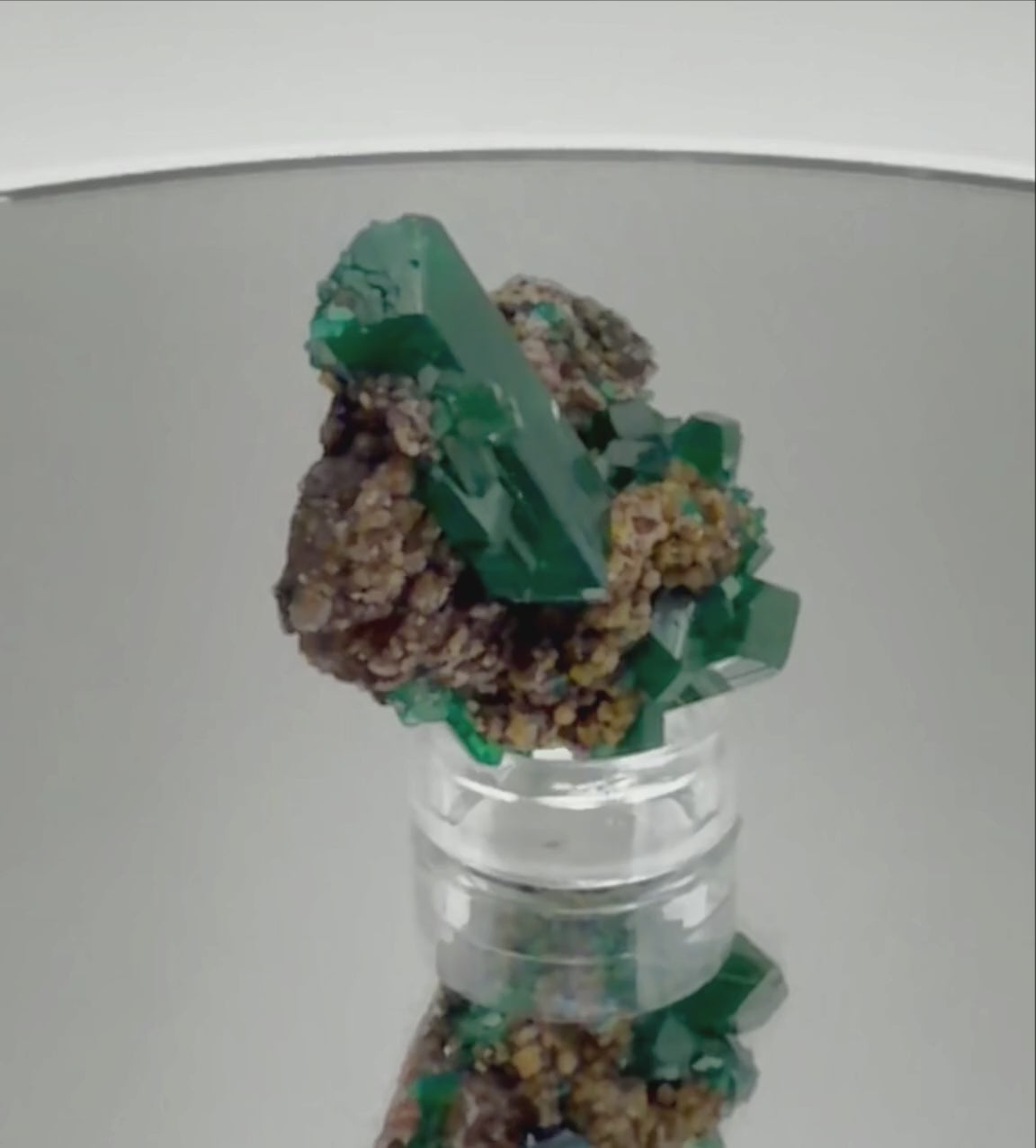Dioptase crystal blade specimen video