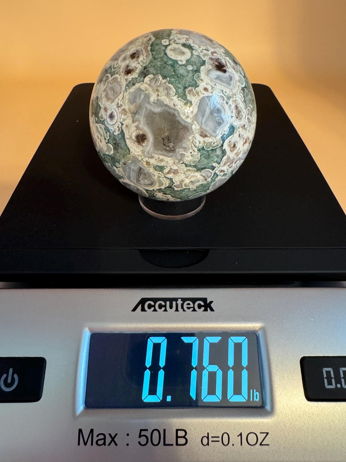 Ocean Jasper Sphere (Orbicular Rhyolite) | Green & White Orbs | Madagascar
