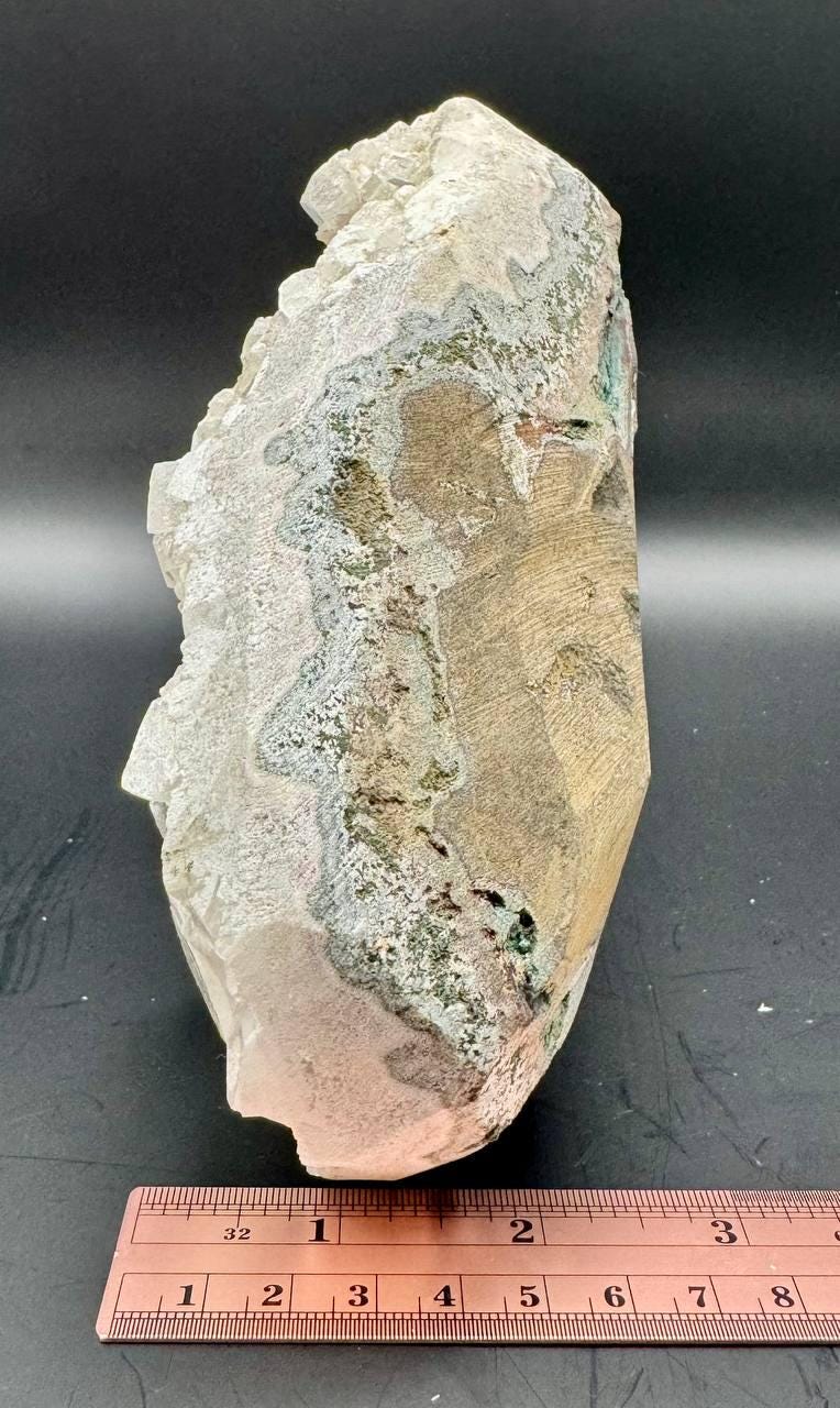 Large Raw White Apophyllite Crystal Cluster. Natural Mineral Specimen, Cubic Crystal Formation, 4.46 lbs