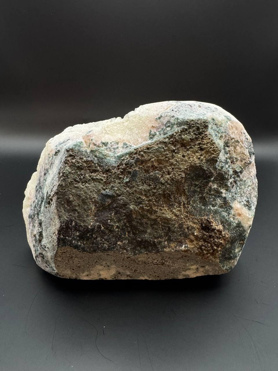Raw White Apophyllite Crystal Cluster. Natural Mineral Specimen with Volcanic Matrix, Cubic Crystal Formation, 3.56 lbs