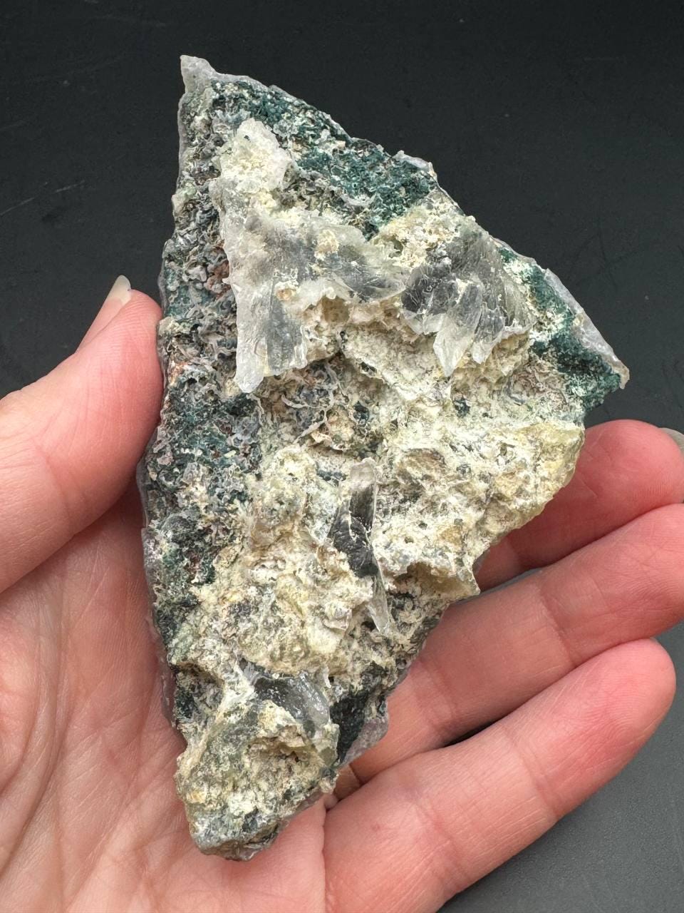 Lavender Amethyst Cluster with Crystal Peaks. Raw Pale Purple Quartz on Matrix, Natural Mountain Formation, Crown Chakra Crystal, 168g