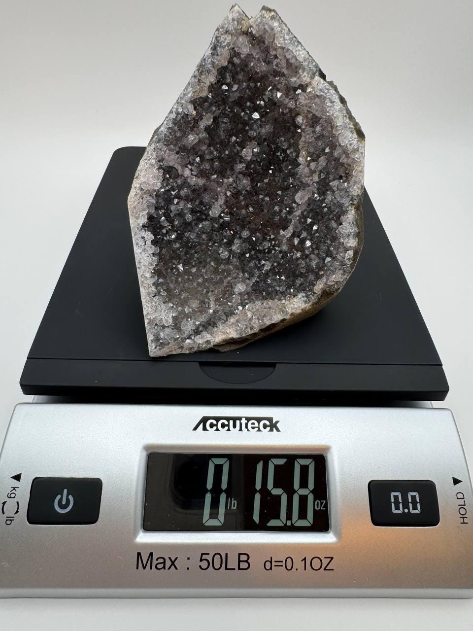 Dark Amethyst Cathedral Geode, Black Amethyst Crystal Cluster, Raw Self Standing Amethyst, One of a Kind