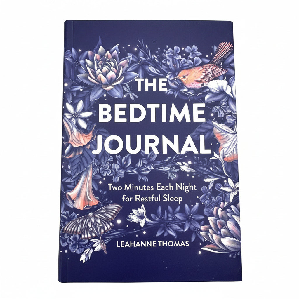 The Bedtime Journal by Leahanne Thomas, Two Minute Nightly Journal, Guided Sleep Journal, Mindfulness Gift, Wellness Journal