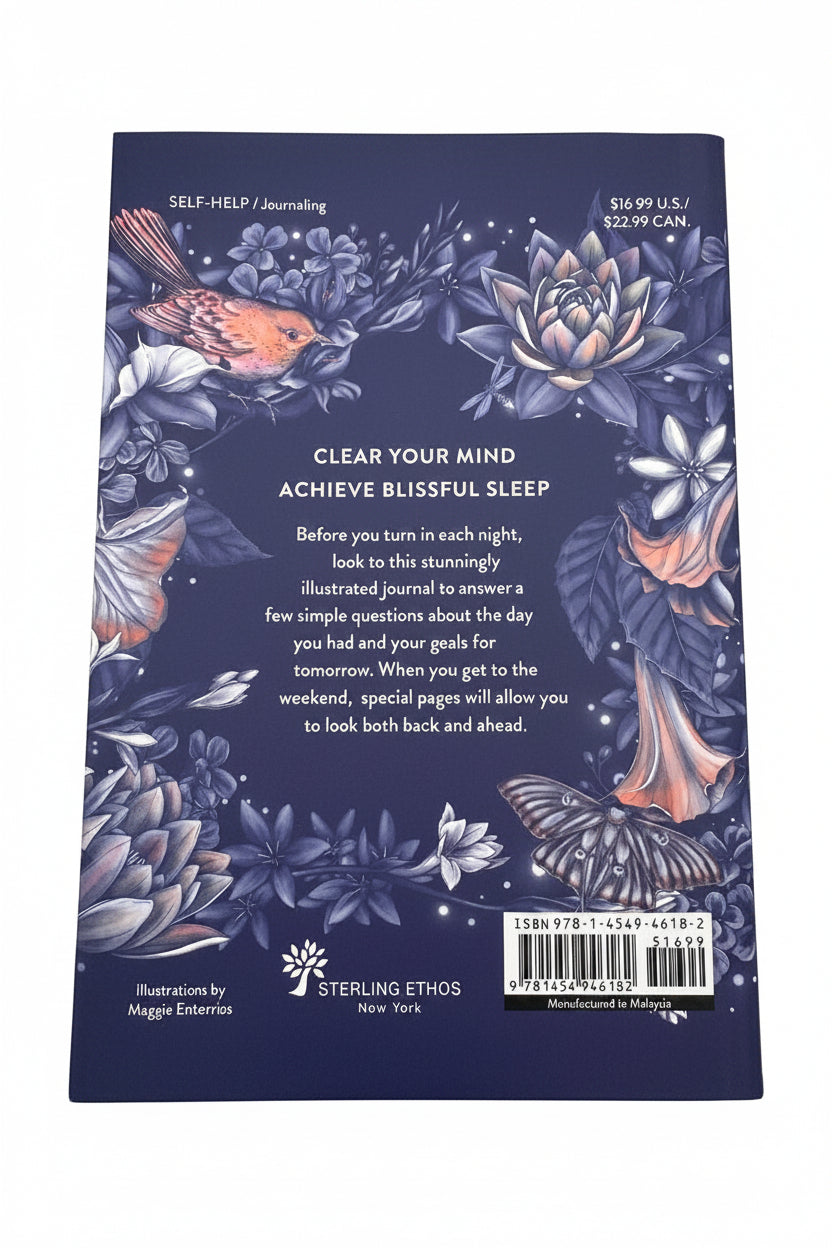 The Bedtime Journal by Leahanne Thomas, Two Minute Nightly Journal, Guided Sleep Journal, Mindfulness Gift, Wellness Journal