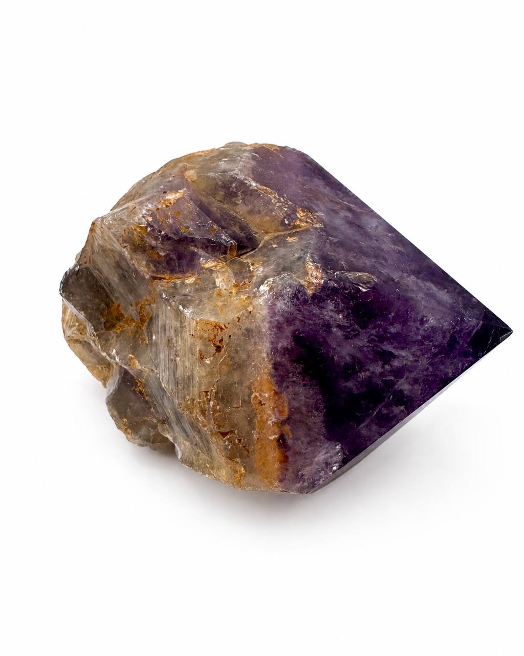 Amethyst chunk with natural crystal point